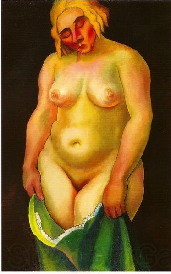 Rudolf Wacker Stehender Frauenakt France oil painting art